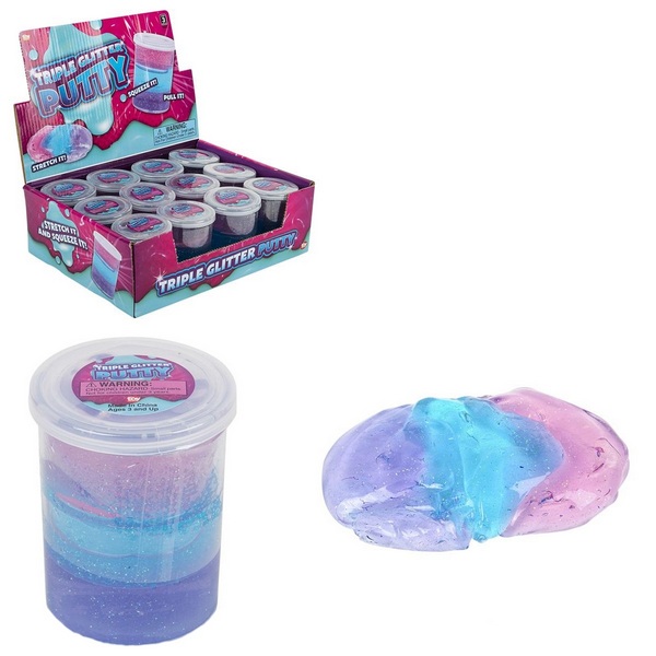 TR95165 Tri Color Glitter PUTTY